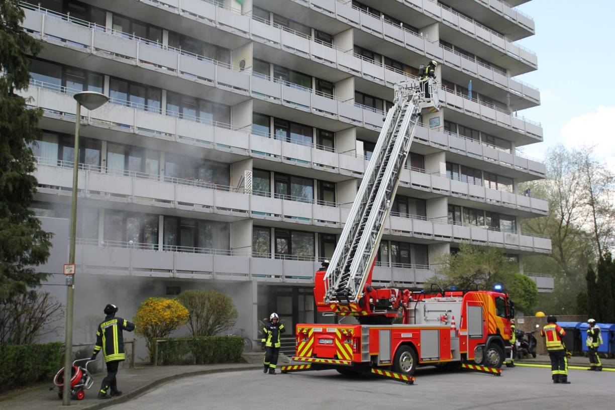 Kellerbrand in Hochhaus