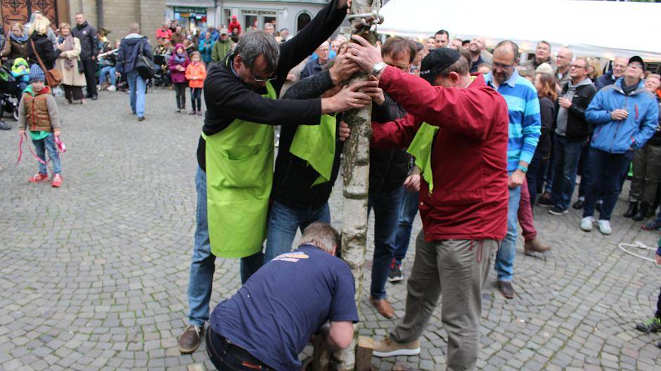 Mettmanns Maibaum steht wieder