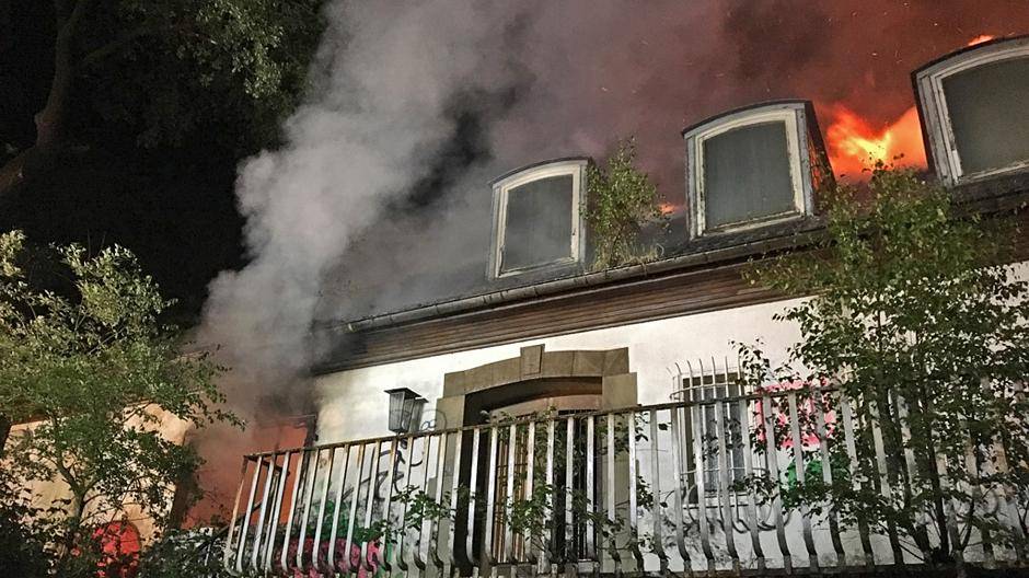 Brand in einer Ratinger Villa