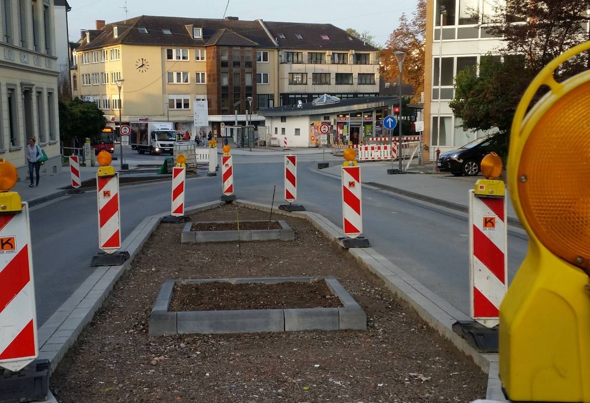 Baumaßnahmen am Jubiläumsplatz sind bald abgeschlossen