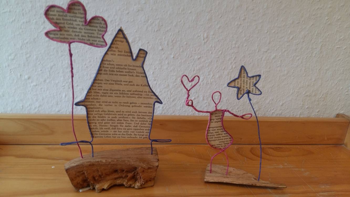  Papierdraht-Figuren können die Kinder am Freitag im Spielmobil basteln. 