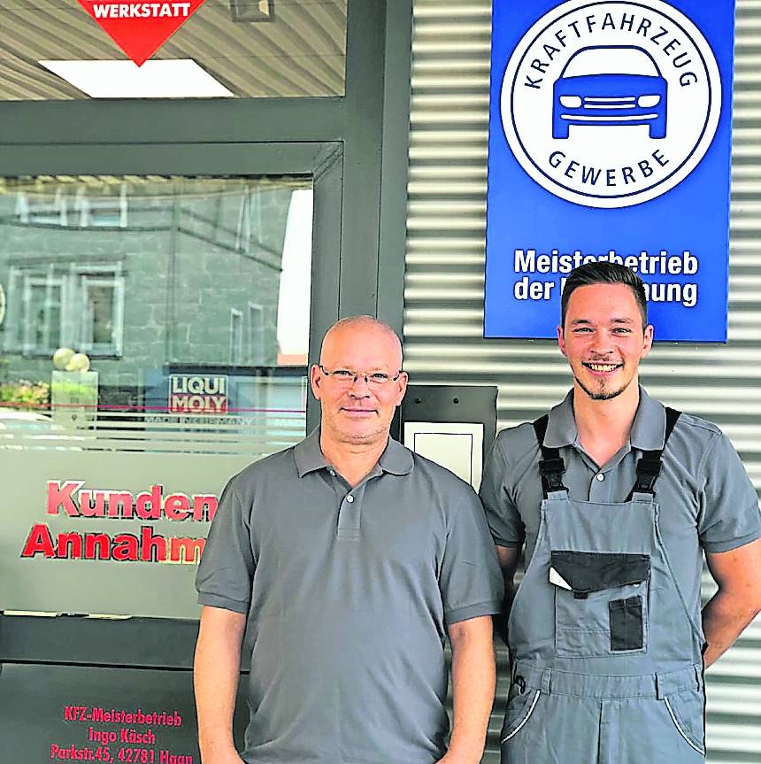 Ingo Käsch und sein Sohn Kilian.