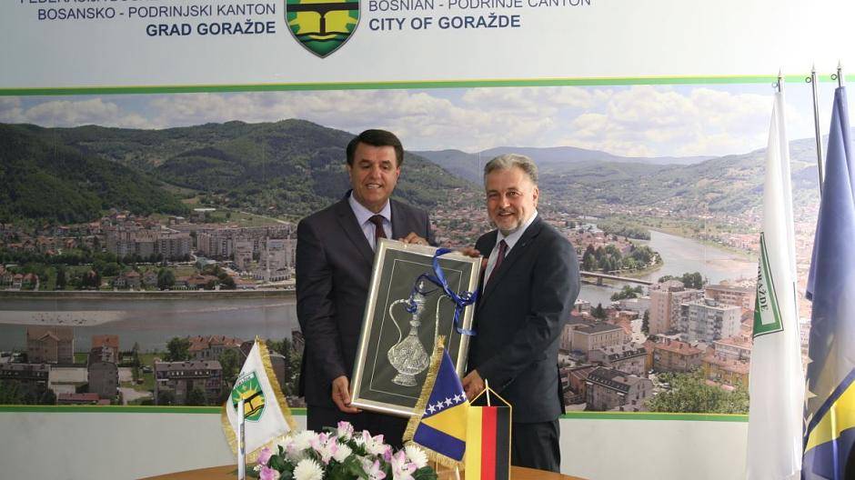 Antrittsbesuch von Bürgermeister Dinkelmann in Gorazde