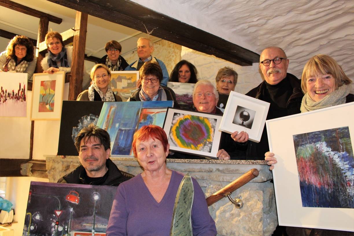  21 Künstler der Unterbacher Künstlergemeinschaft UnArt stellen derzeit im Mettmanner Kunsthaus aus. 