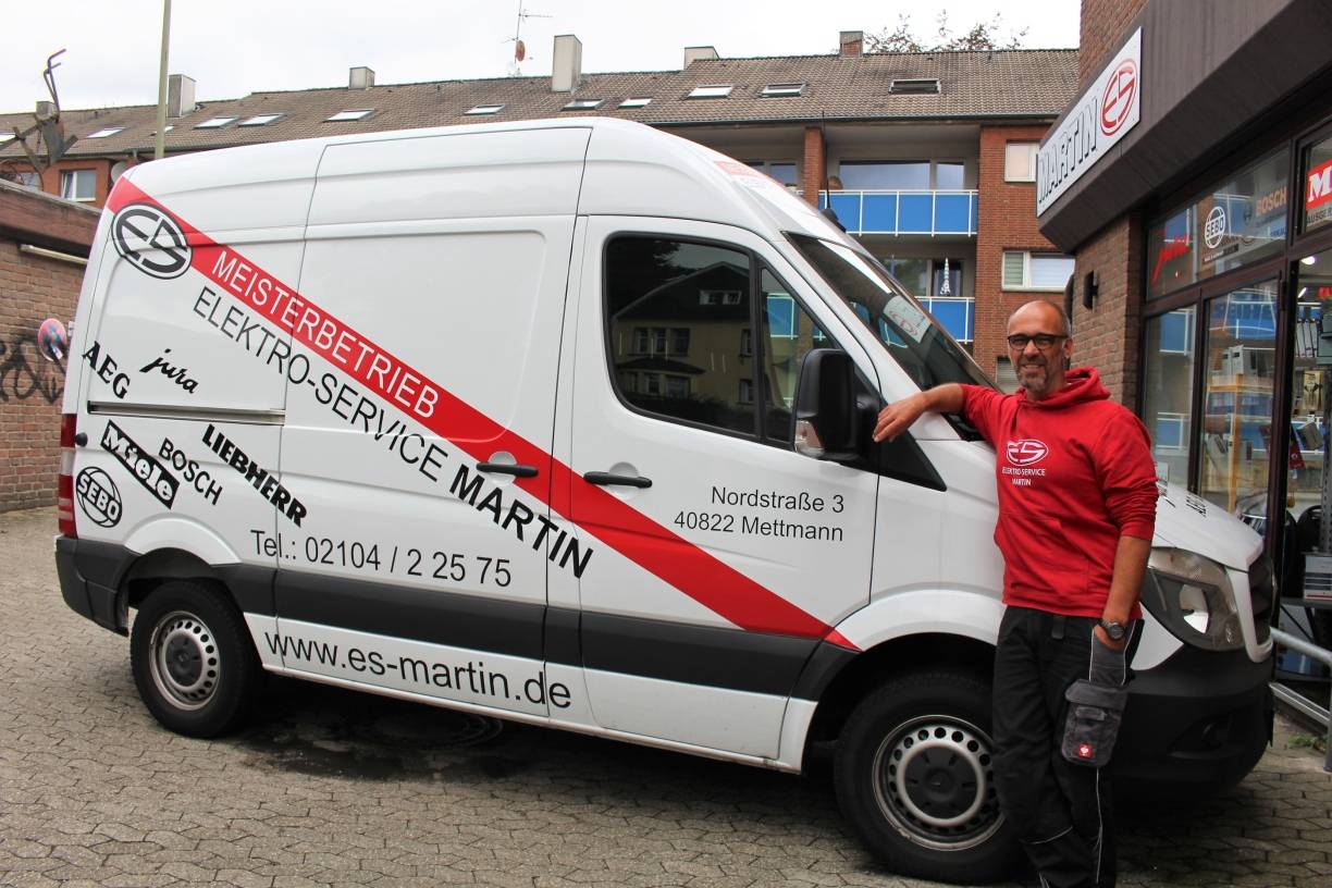 Daniel Martin ist für seine Kunden unterwegs. 