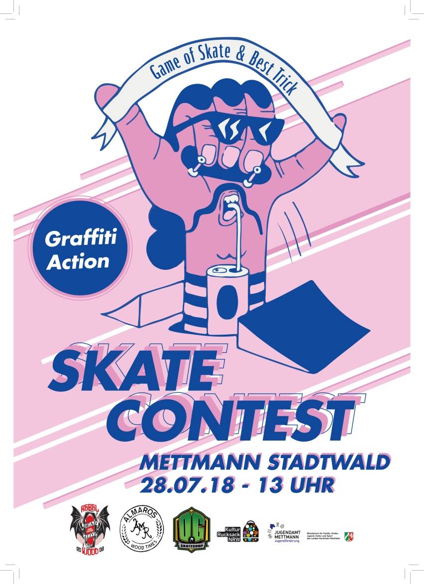 Skateboard-Contest im Mettmanner Stadtwald