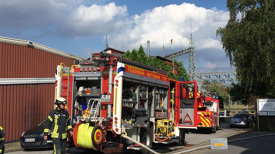 Brand in einer Schreinerei