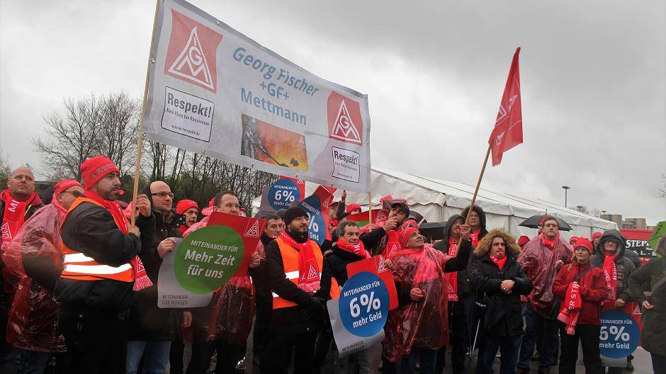 IG Metall ruft zum 24-Stunden-Streik bei Georg Fischer auf