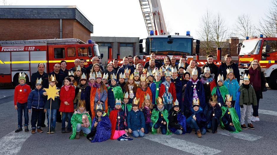 Heilige Drei Könige bei der Feuerwehr