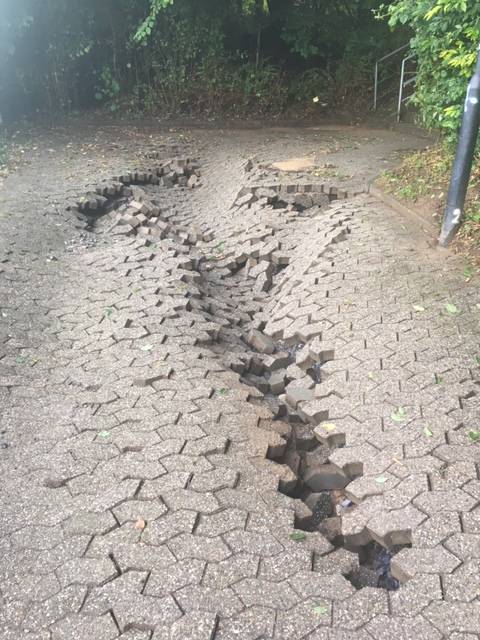 Fußwege nach Unwetter wieder saniert