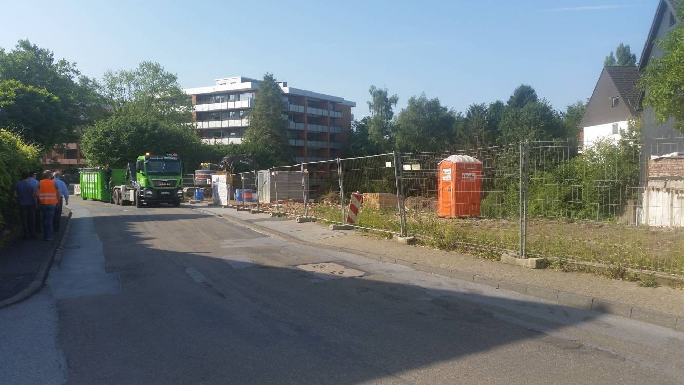 Halbseitige Sperrung auf der Peckhauser Straße wegen Baumaßnahme