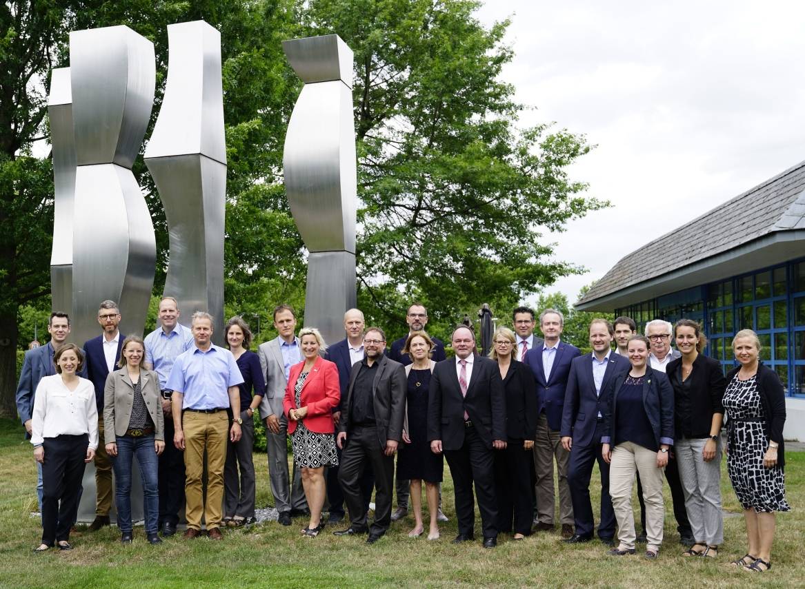„Transfer Wissenschaft — Wirtschaft“: Wirtschaftsförderer zu Gast am Creative Campus in Monheim