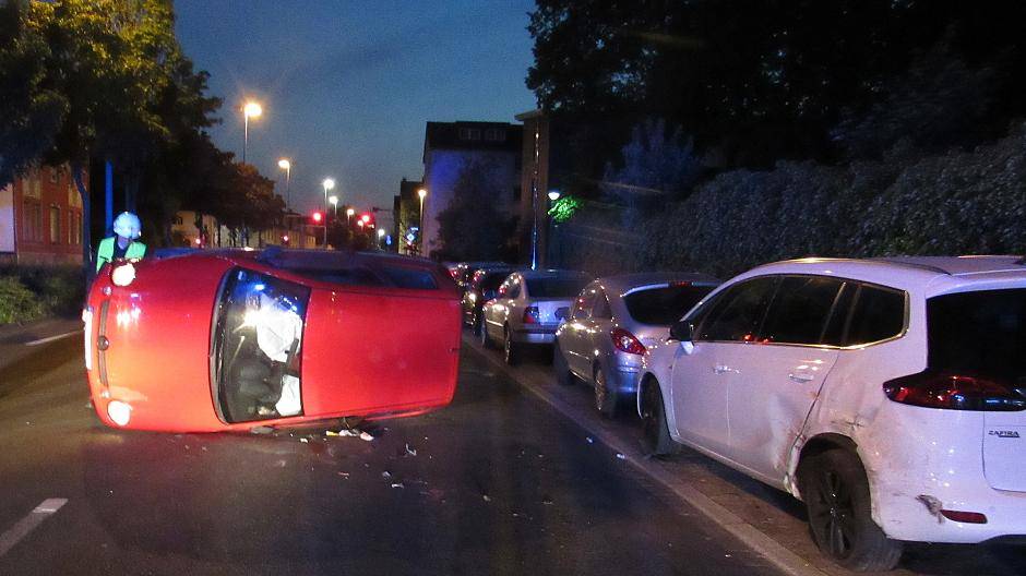 Unfall einer Fahranfängerin