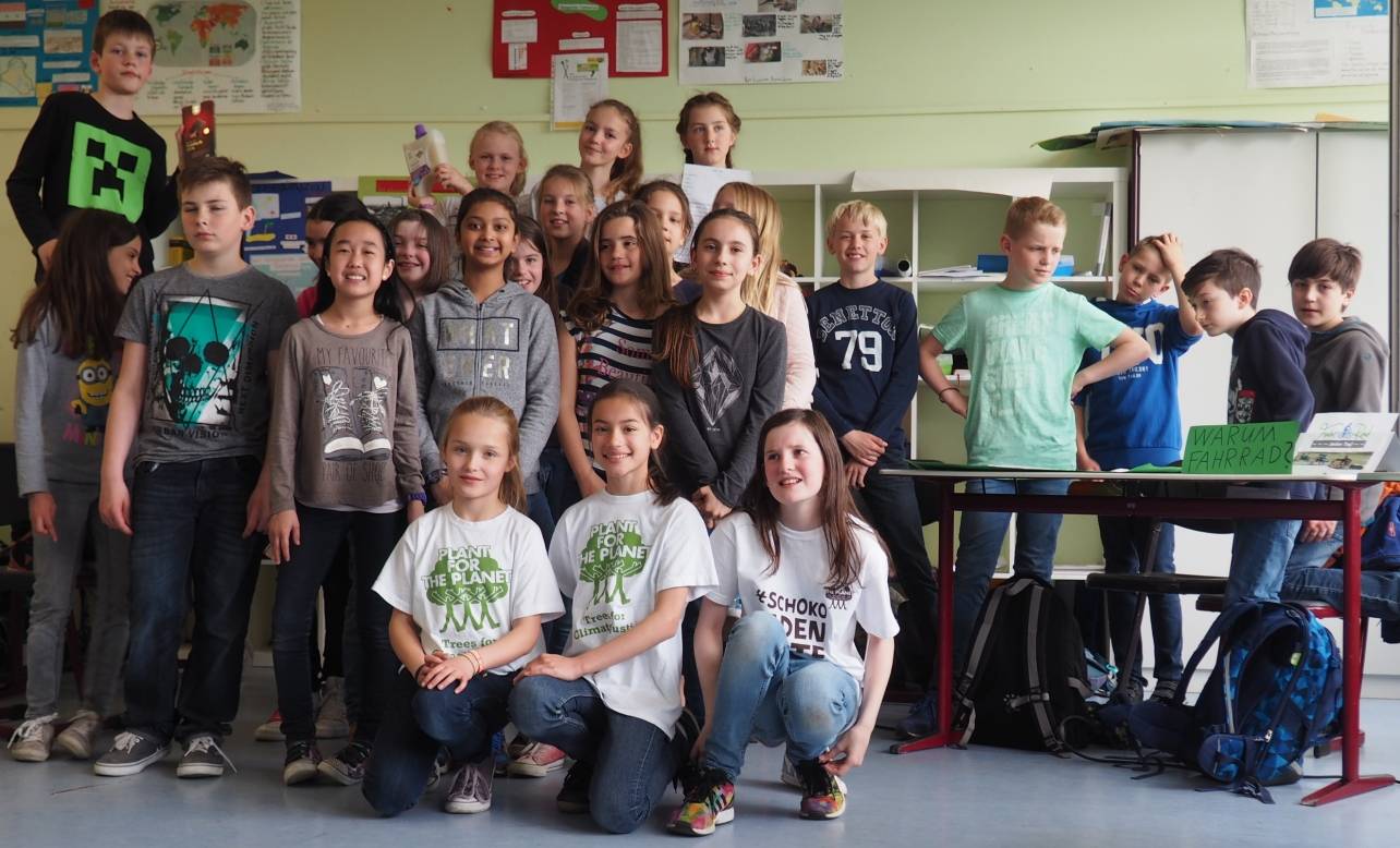  Die Klasse 5d des KHG hat sich mit dem Klima befasst. 