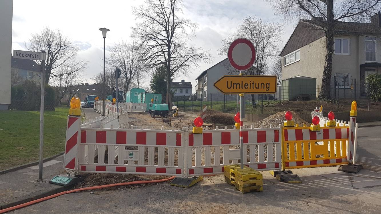 Baustelle geht noch bis zu den Osterferien