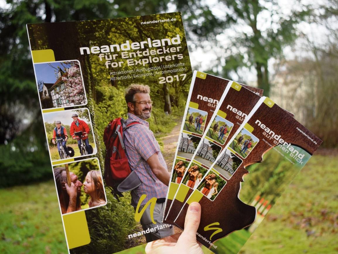 Reisekatalog und Infoflyer in neuer Auflage erschienen: Seitenweise Freizeittipps für das neanderland