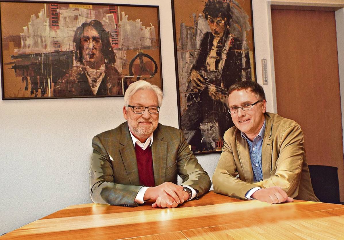  Der designierte Nachfolger steht schon bereit: Rudolf Kirschner (links) hat Horst Knoblich ein gutes Feld bestellt. 