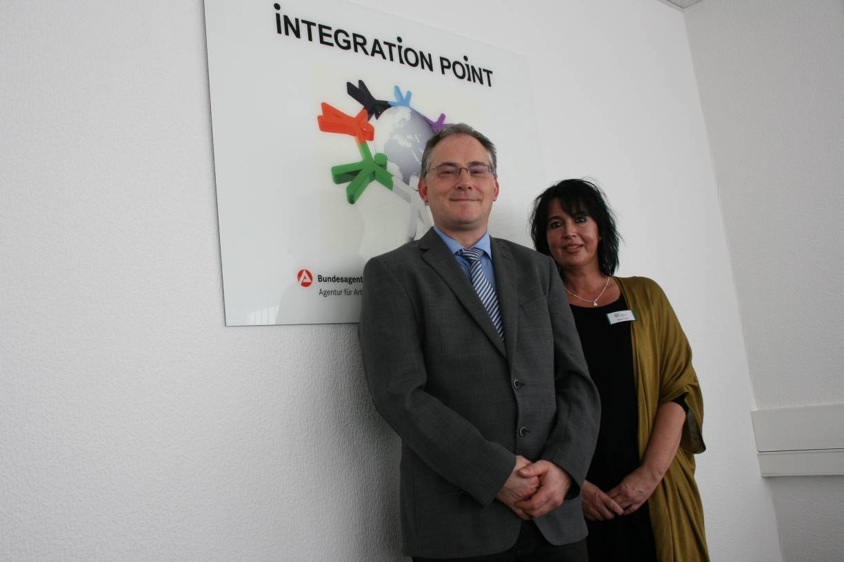  Michael Wortmann und Marion Tara leiten den Integrationspunkt, der sich zentral für den Kreis Mettmann auf der Ötzbachstraße 1 im alten Arbeitsamt befindet. 