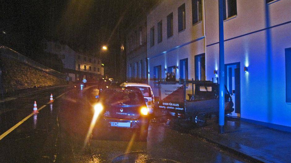 Die Unfallstelle in Nierenhof auf der Hattinger...
