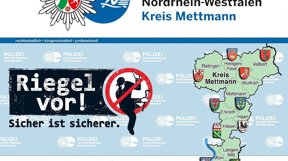 Wohnungseinbruchsradar im Kreis Mettmann ist ab sofort online