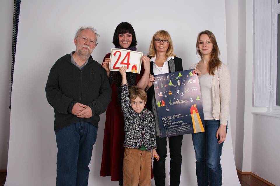  Klaus Bartel, Constanze Backes, Gabi Förster, Freddie und Jenny Görtz stehen gemeinsam hinter der vorweihnachtlichen Tradition der Adventürchen. 