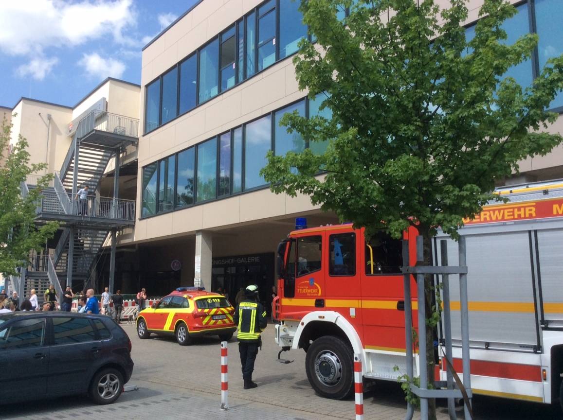 Feuerwehreinsatz in der Königshof-Galerie