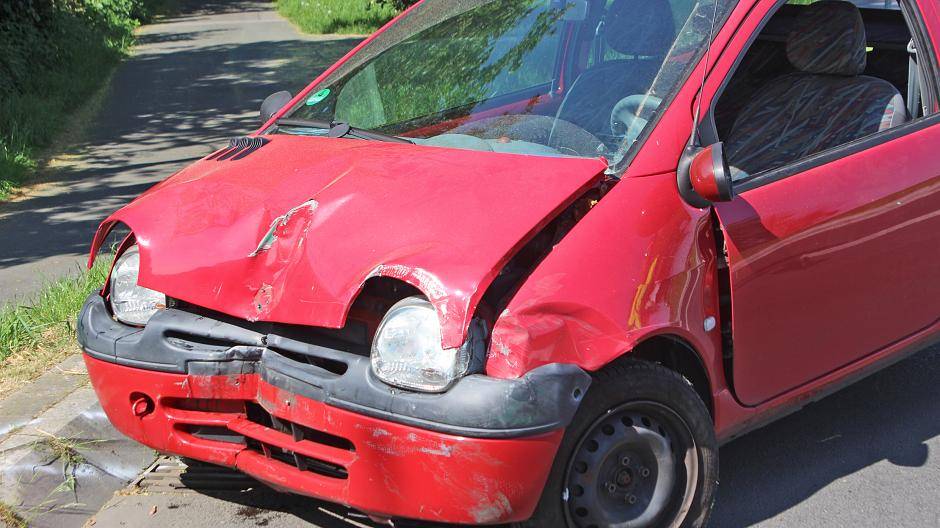 Unfall im Kreisverkehr