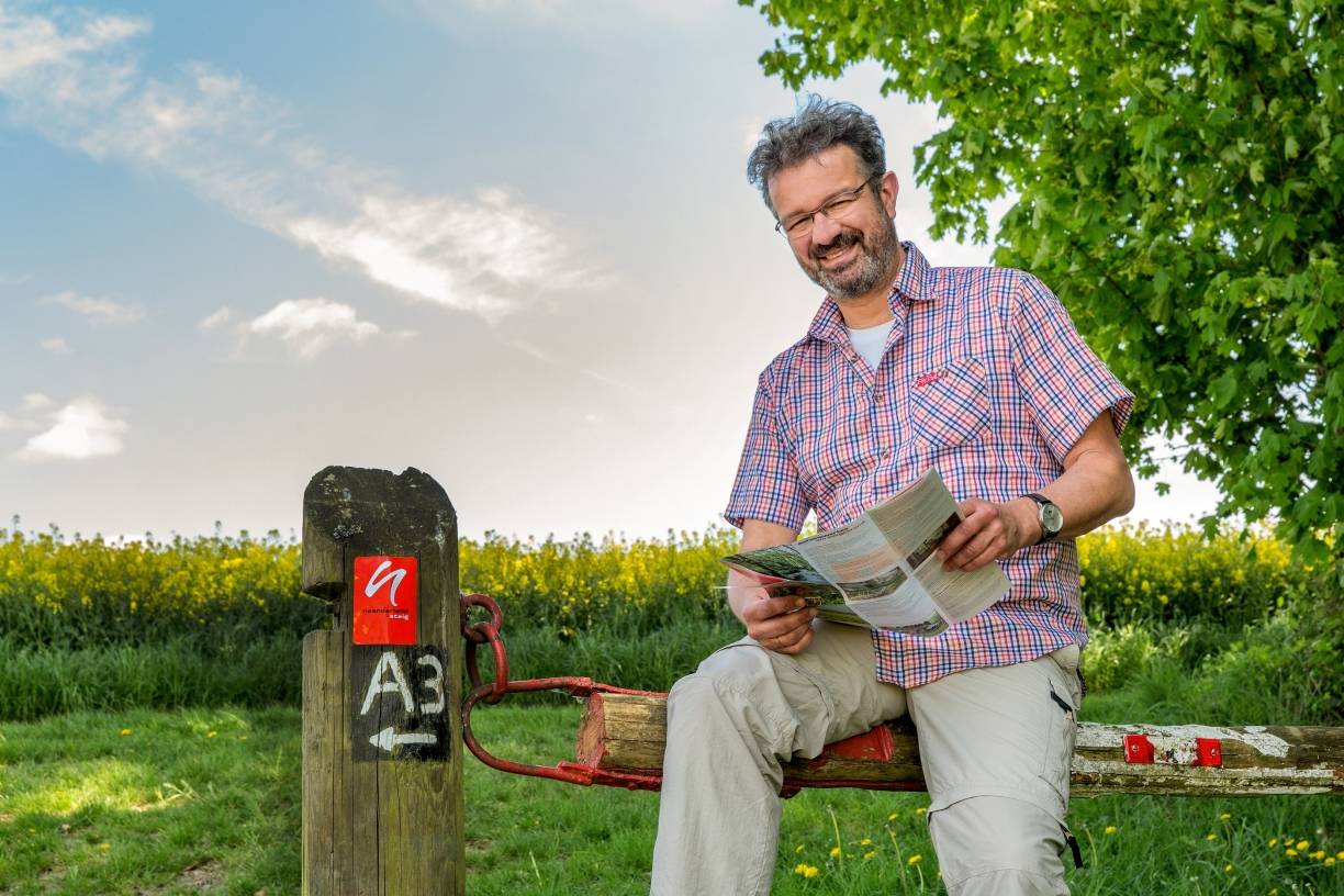  Manuel Andrack auf dem neandersteig. 