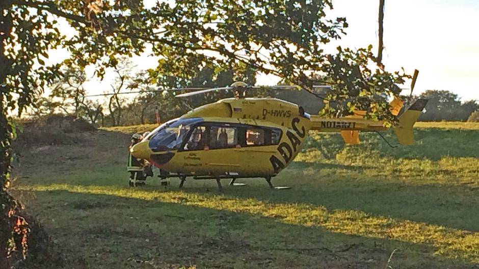 Schwerverletzter Motorradfahrer nach Überholvorgang