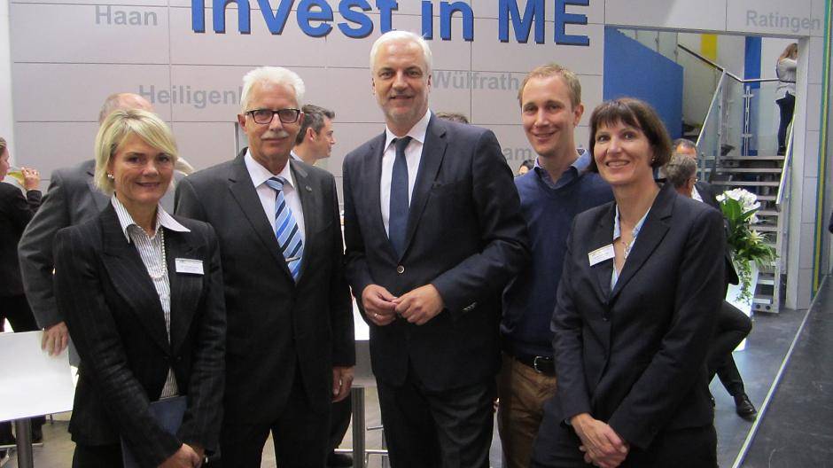 Auch Wirtschaftsminister Garrelt Duin stattete dem Stand des Kreises Mettmann einen...
