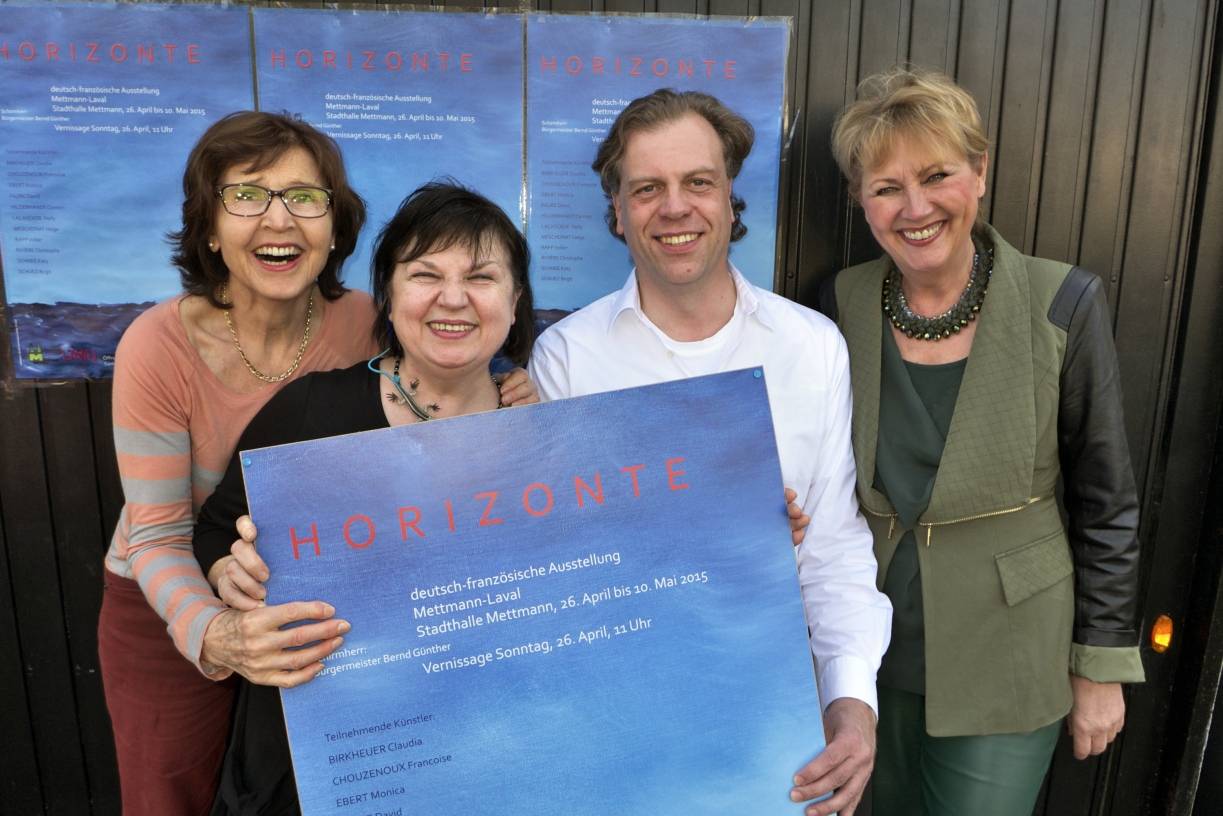  Monica Ebert, Katy Schnee, Volker Rapp und Claudia Birkheuer freuen sich auf die Künstler aus Frankreich. 