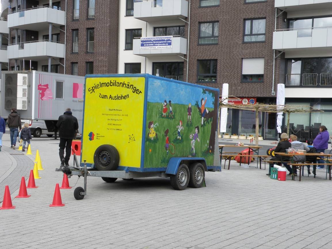  Das Spielmobil kann gemietet werden. 
