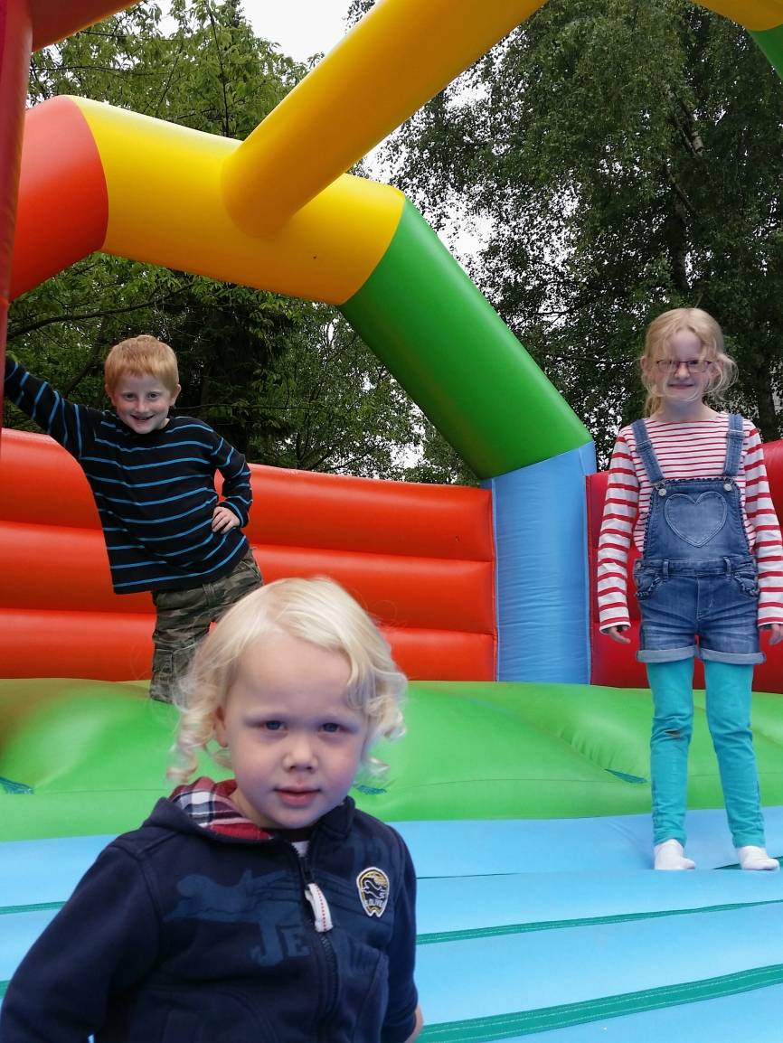 Die Kinder konnten nach Herzenslust toben. 