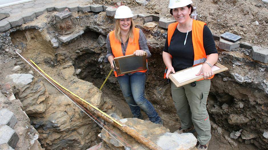 Mettmanner Stadtmauer durch Zufall entdeckt