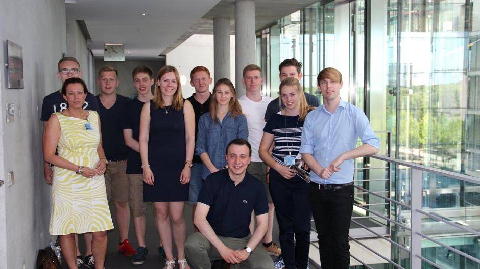 Gespräch mit dem Bundesvorsitzenden der Jungen Union Paul Ziemiak (vorne...
