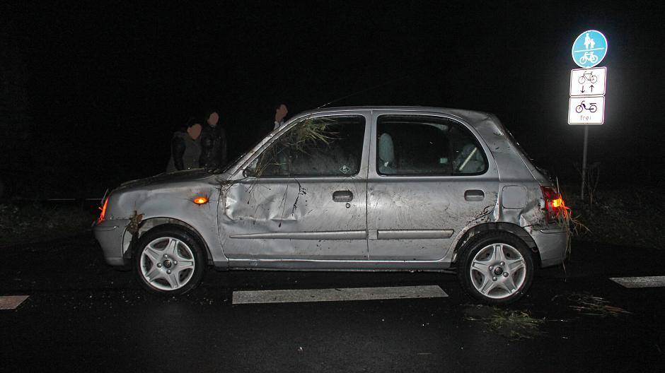 Unfall mit Überschlag