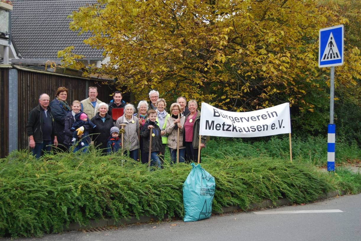  Die fleißigen Helfer trafen sich am Samstag und sorgten für ein sauberes Mettmann. 