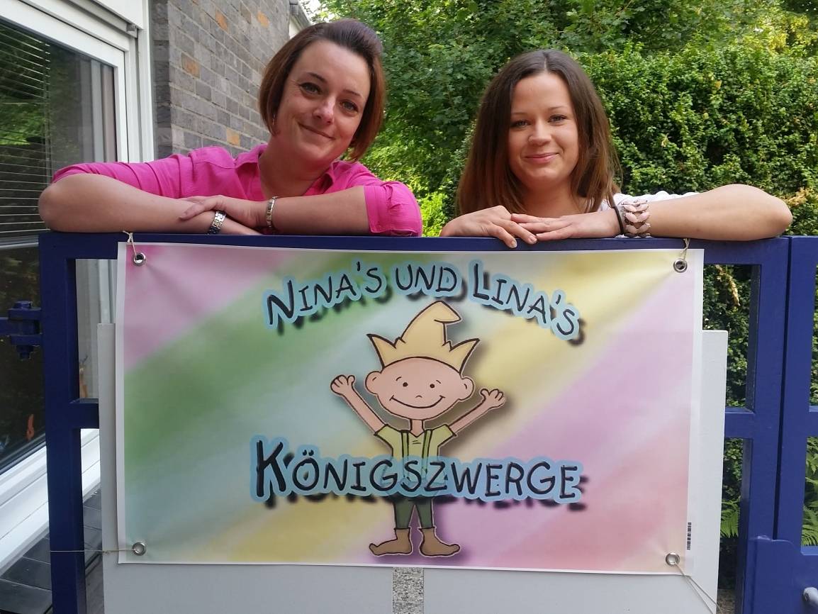  Nina Bauer und Angelina Hoffmann leiten die Großtagespflege Königszwerge. 