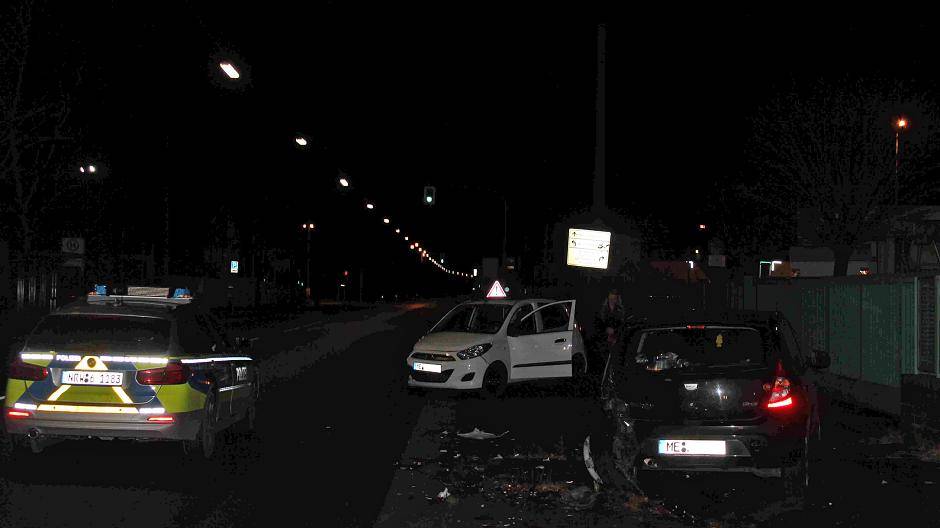 Die Unfallstelle in...