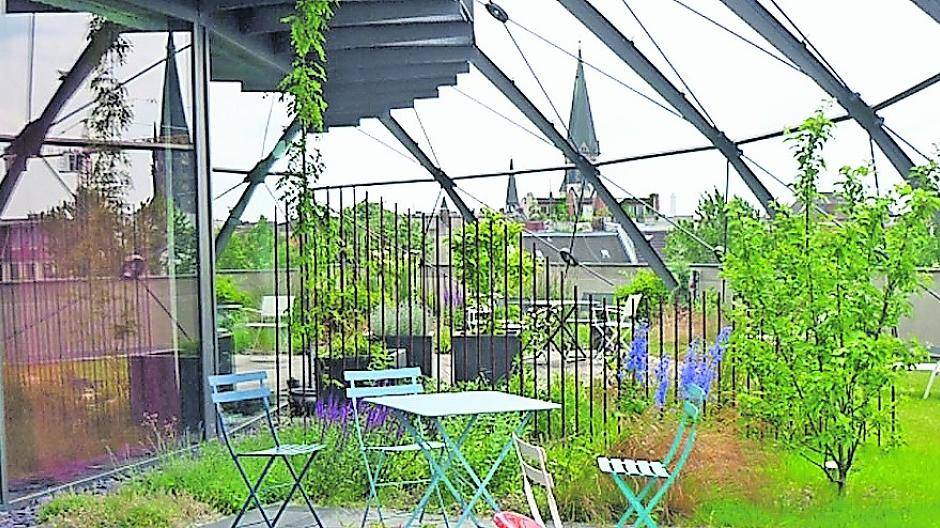  Der Lieblingsplatz zum Entspannen: Dachterrassen schaffen grüne Bereiche mitten in der Stadt.  
