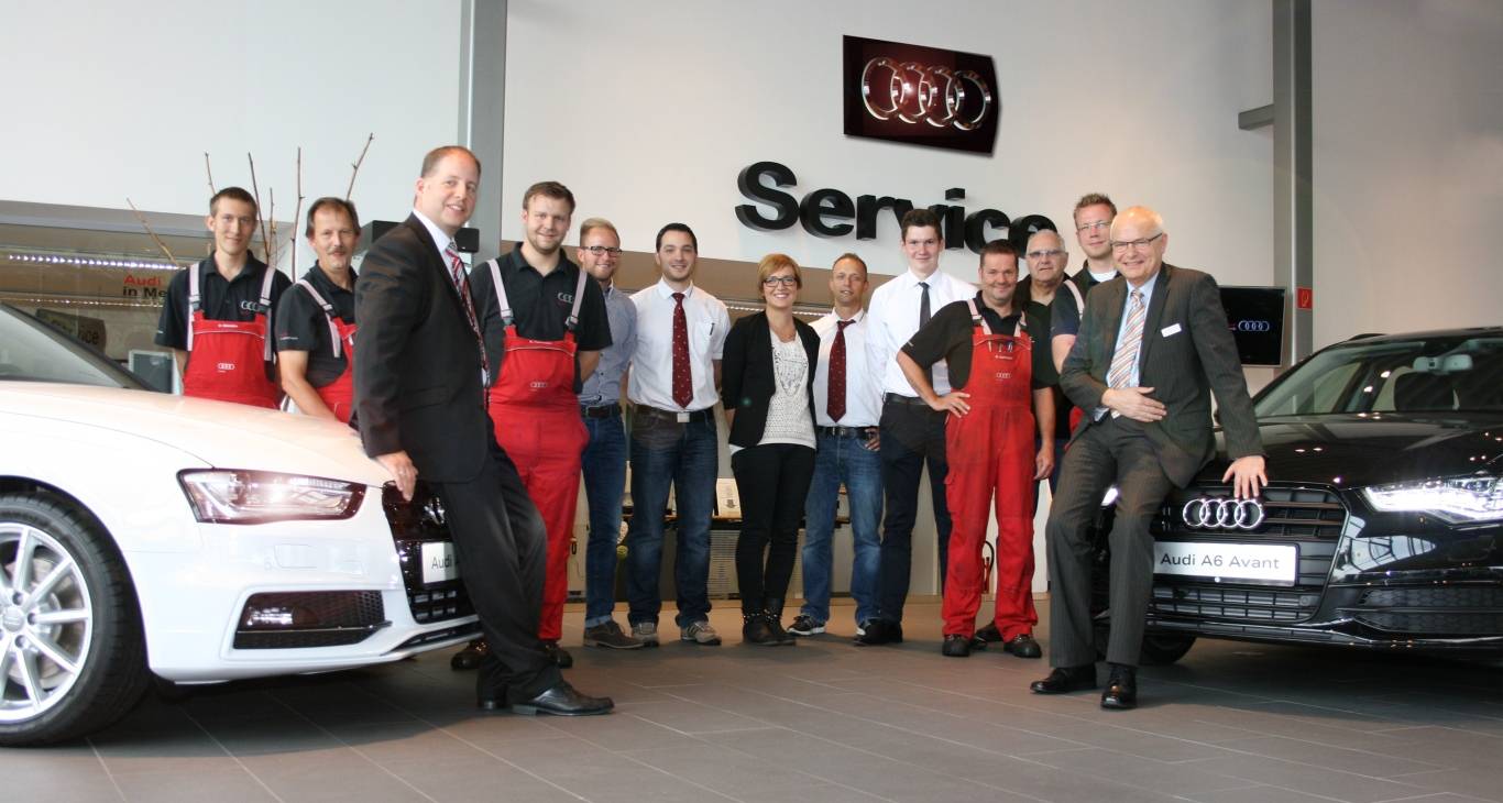  Das Team am Mettmanner Audi-Standort überzeugt mit Kompetenz, Service und großer Auswahl. 