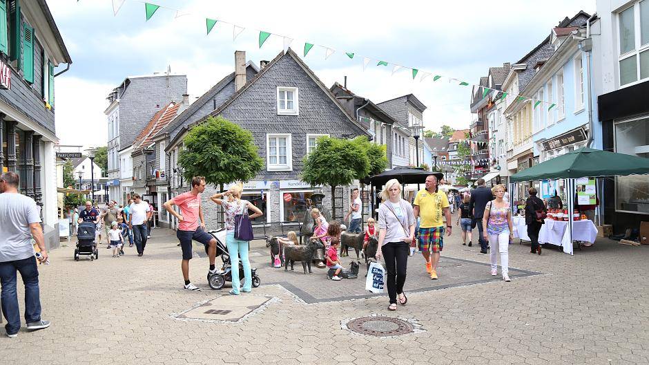 Die Innenstadt während des...