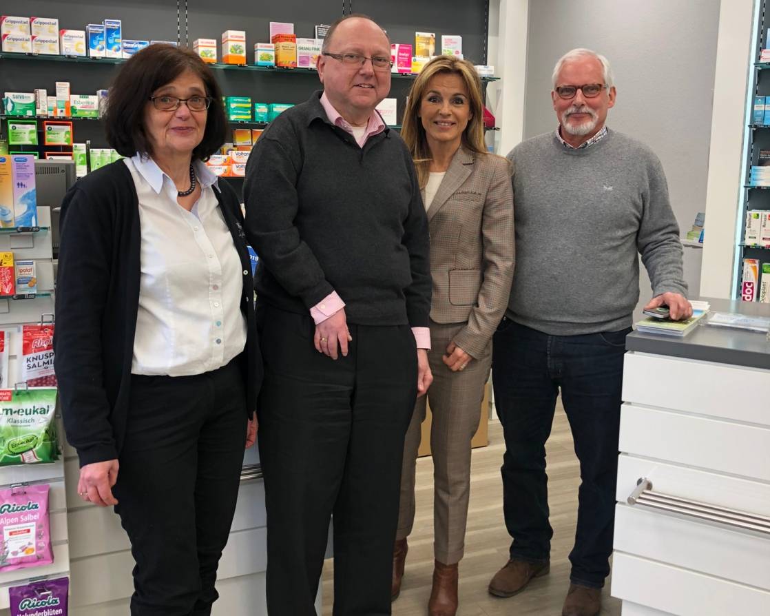  Apothekerin Inge Funke, Apotheker Dr. Carsten Klenke, Michaela Noll und Apotheker Heinz Funke 