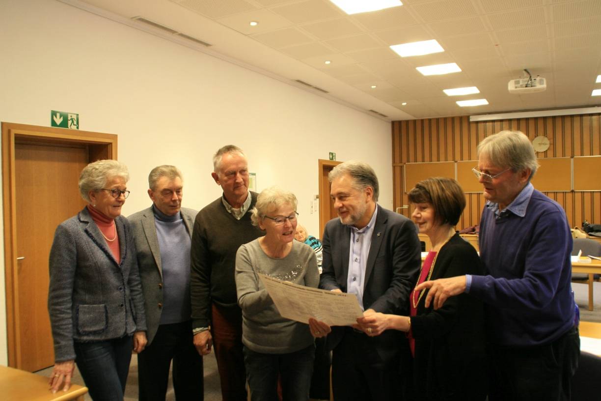 Vorstand der Kulturgemeinde im Rathaus