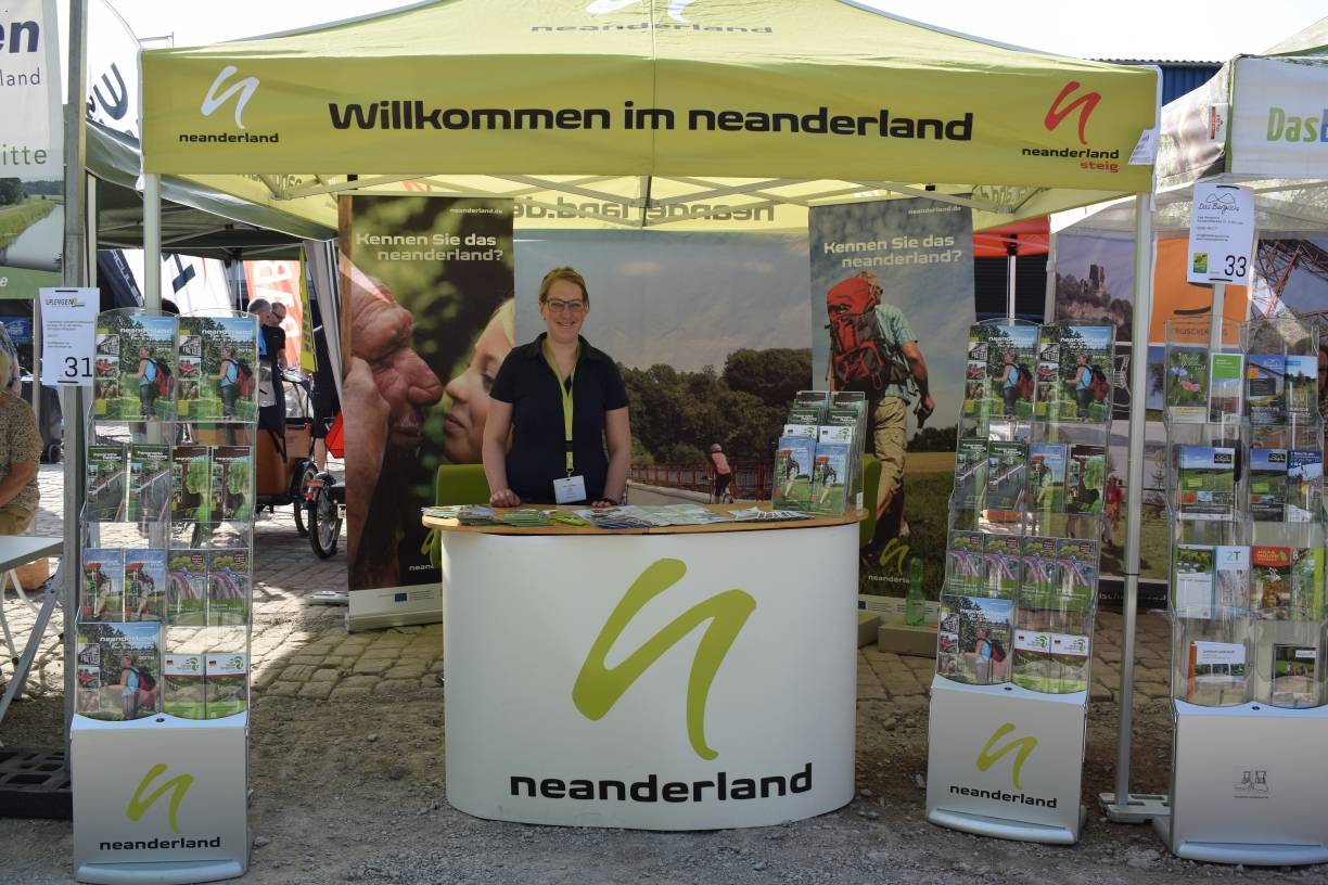 Team Tourismus gibt Auflugstipps auf der Fahrradmesse am 31. März: neanderland mit Stand auf Bergischer Velo