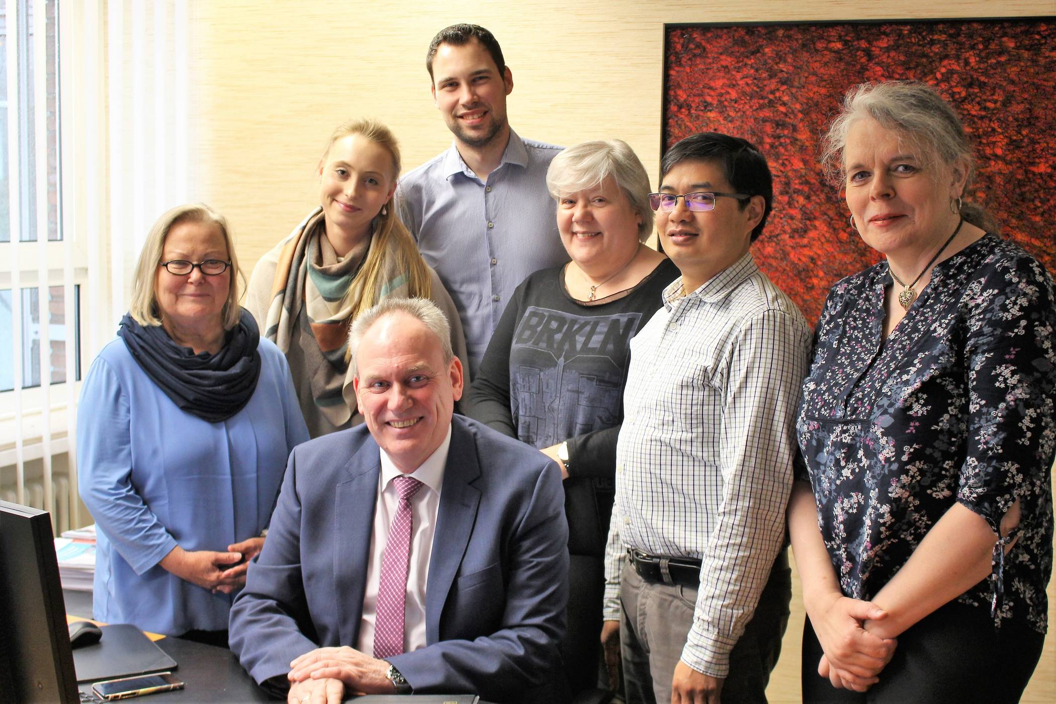  Michael Strehlke und sein Mitarbeiter-Team. 