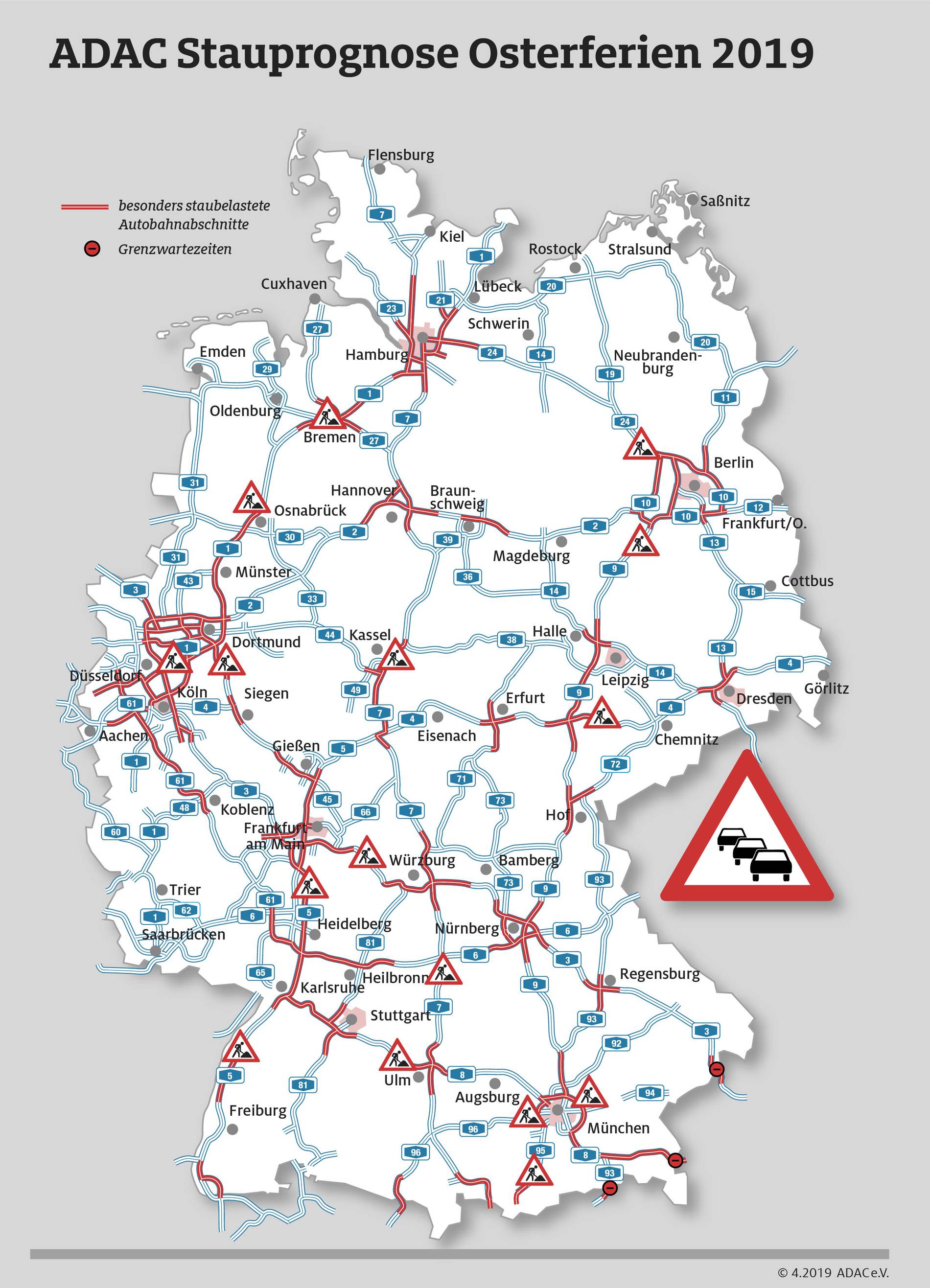 Osterferien Start In Nrw Stauprognose Des Adac Nordrhein