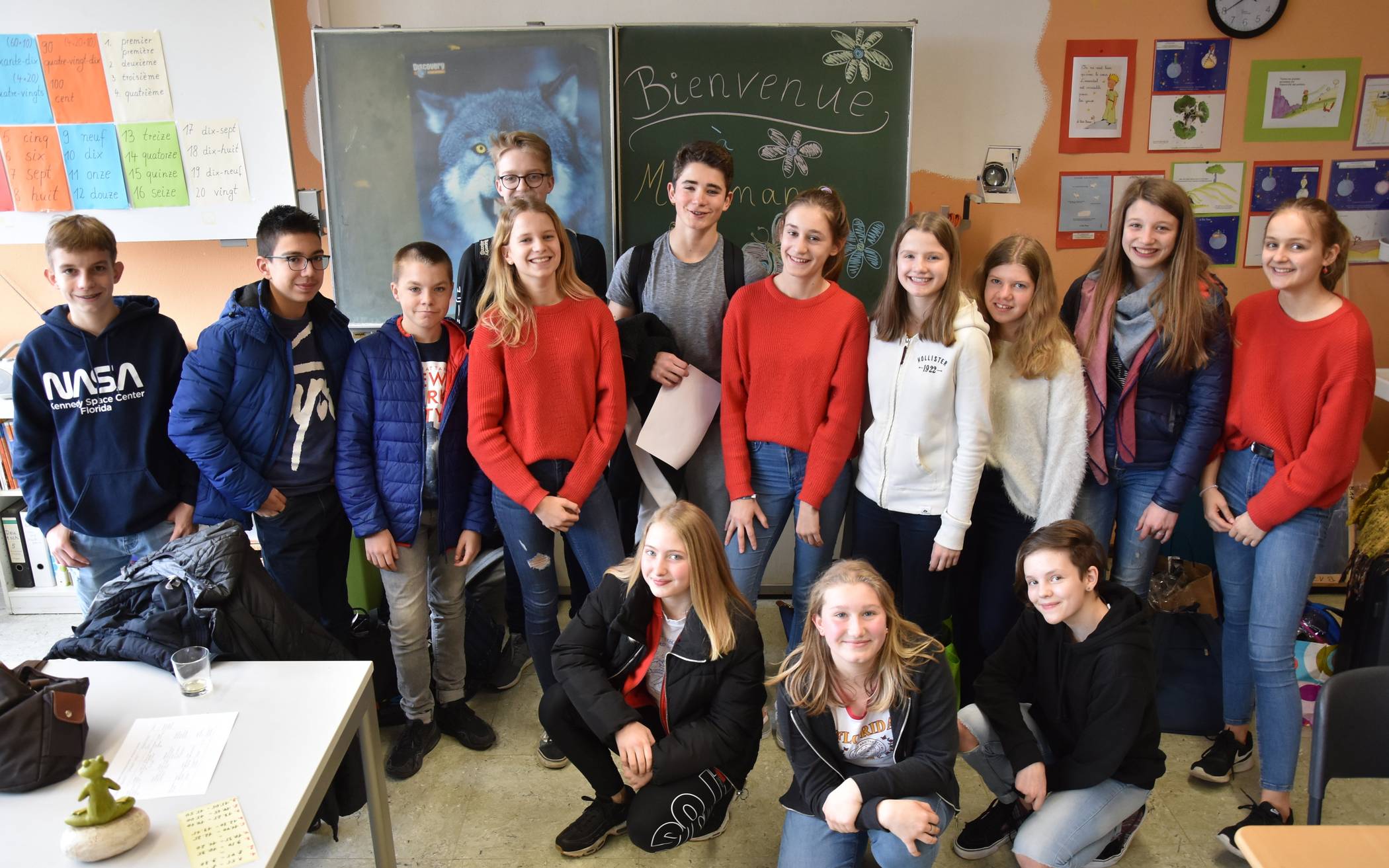  Der belgische Besuch genießt die Zeit am Heinrich-Heine-Gymnasium. 