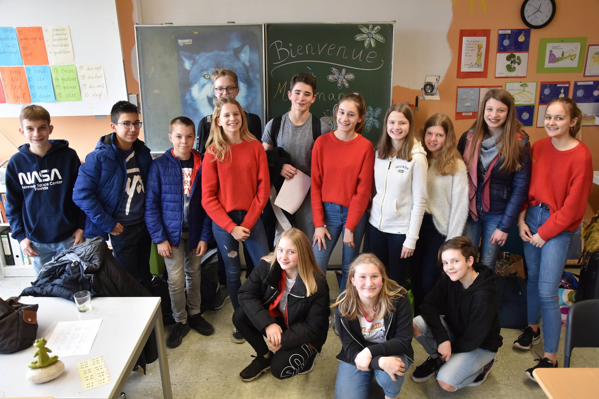  Der belgische Besuch genießt die Zeit am Heinrich-Heine-Gymnasium. 