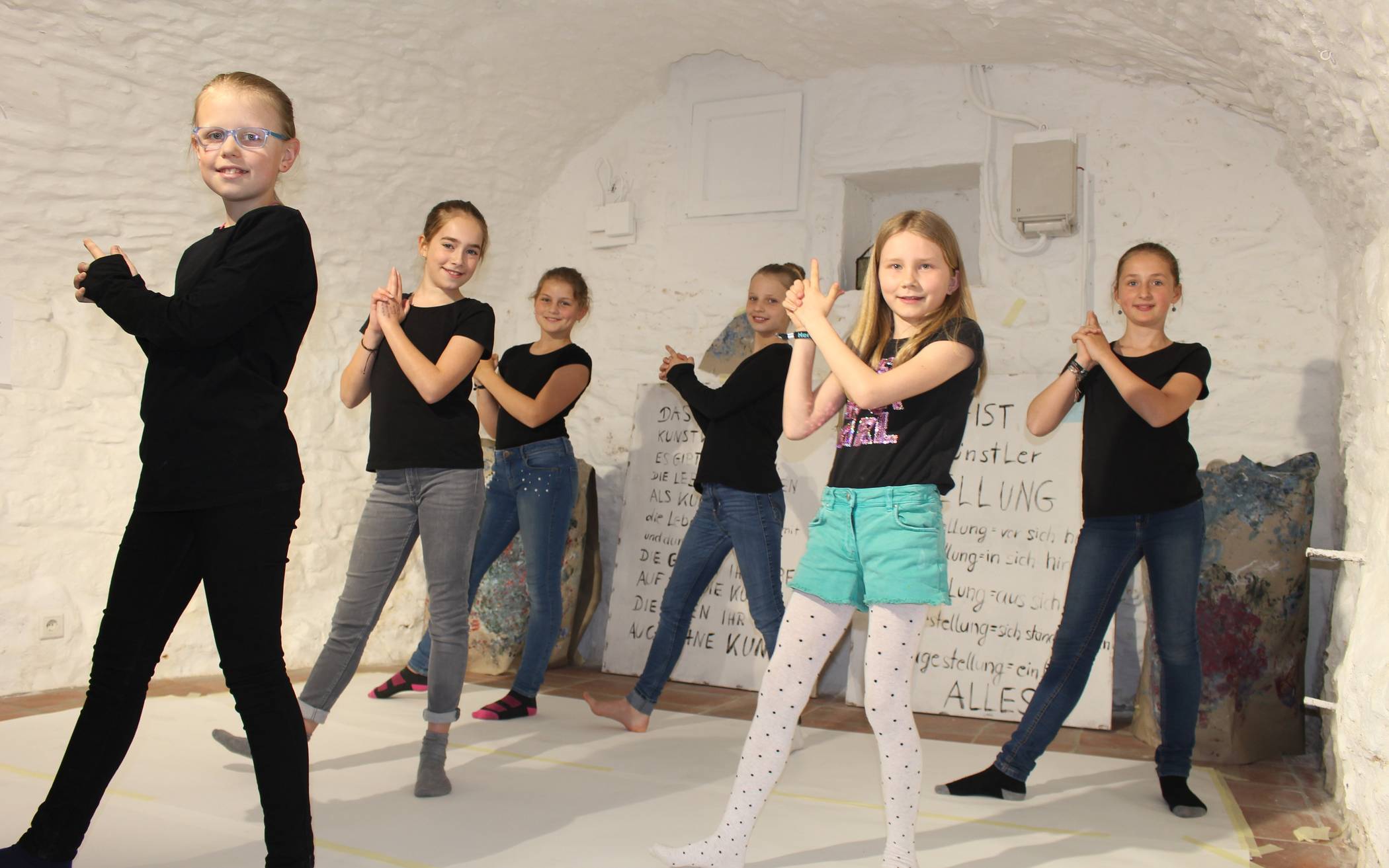 Die Freundinnen Lotta, Julia, Anna, Kiara,